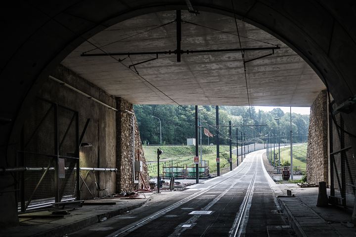 Tête du tunnel du T6 côté forêt de Meudon, 2015
